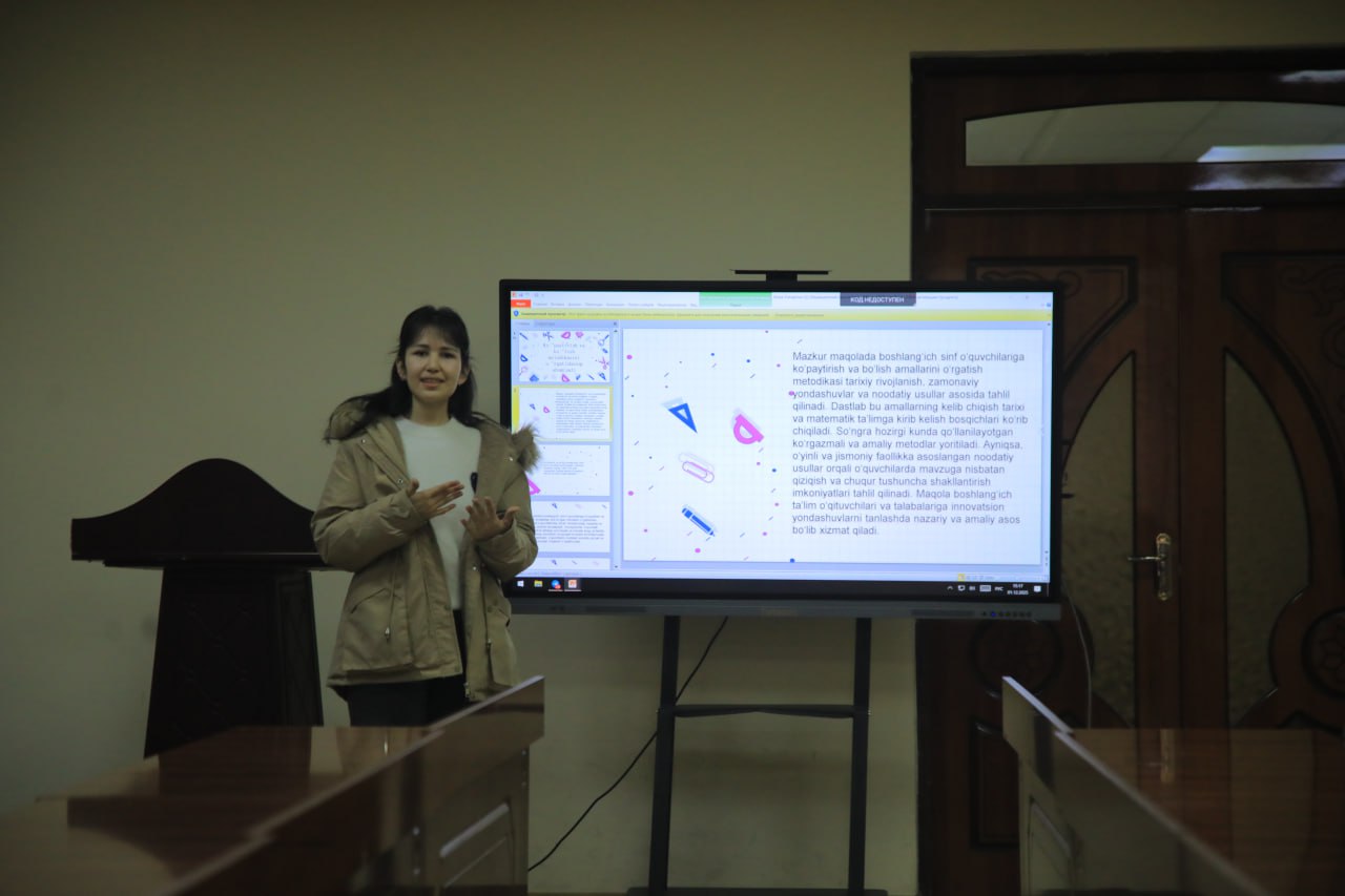 “Mening birinchi maqolam” tanlovining noyabr oyi birinchiligi o'tkazildi