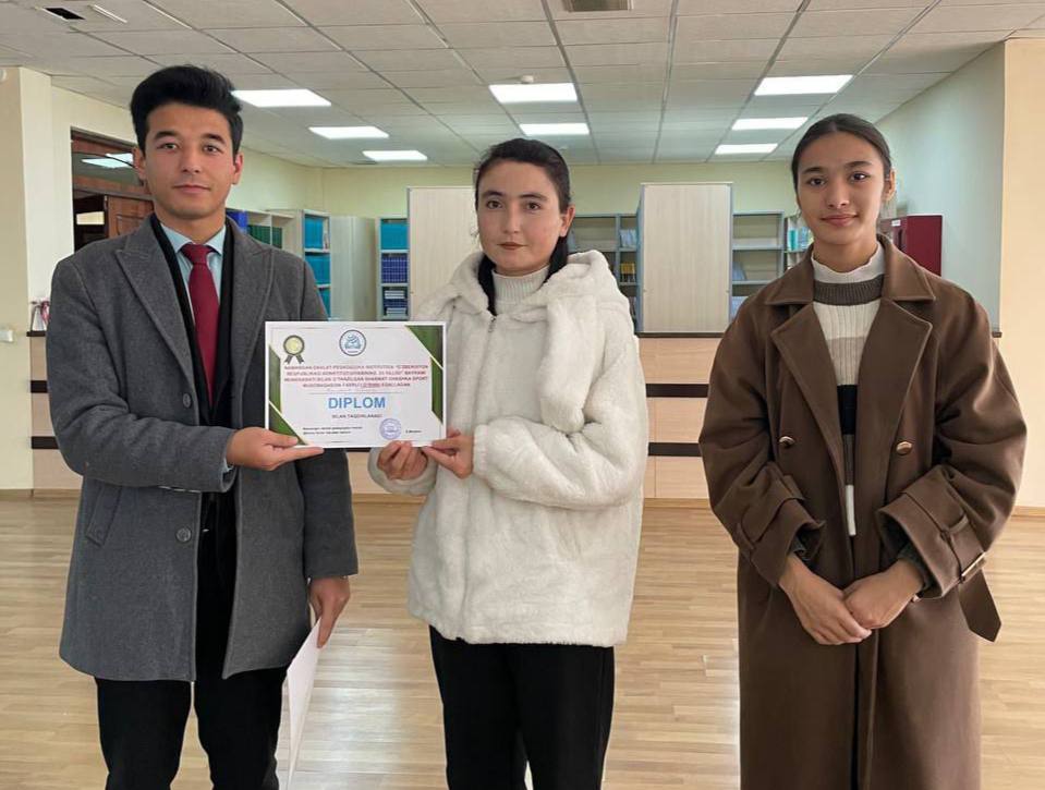 Ijtimoiy fanlar fakulteti liderlari tomonidan 8-dekabr O'zbekiston Respublikasi Konstitutsiyasi qabul qilinganligining 33-yilligi munosabati bilan “Shashka musobaqa”si tashkil etildi.