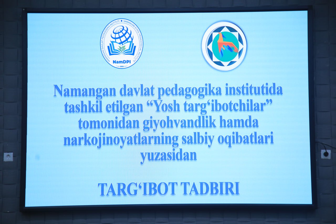 “Yosh targʻibotchilar” tomonidan giyohvandlik hamda narkojinoyatlarning salbiy oqibatlari yuzasidan targ'ibot tadbiri o'tkazildi.