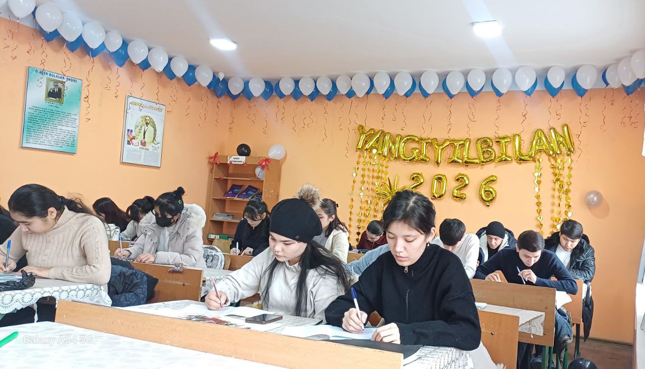 Bitiruvchilar bilan Yangi yil va qishki ta’til masalalariga bag‘ishlangan suhbat