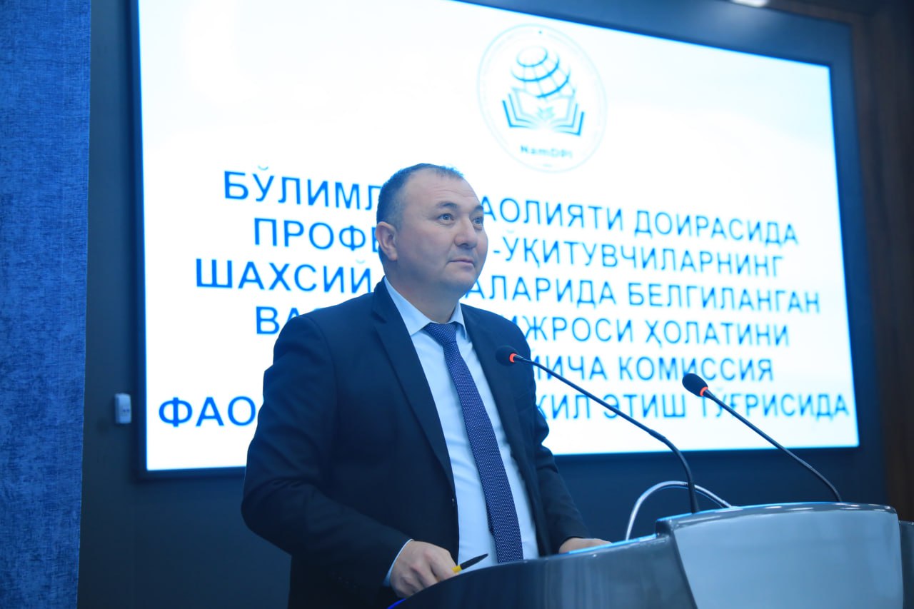 Namangan davlat pedagogika institutida navbatdagi Kengash yig‘ilishi bo‘lib o‘tdi