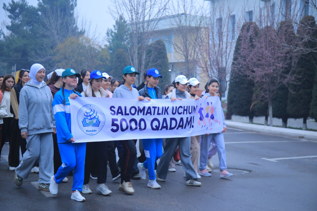 SALOMATLIK UCHUN 5000 QADAM AKSIYASI !