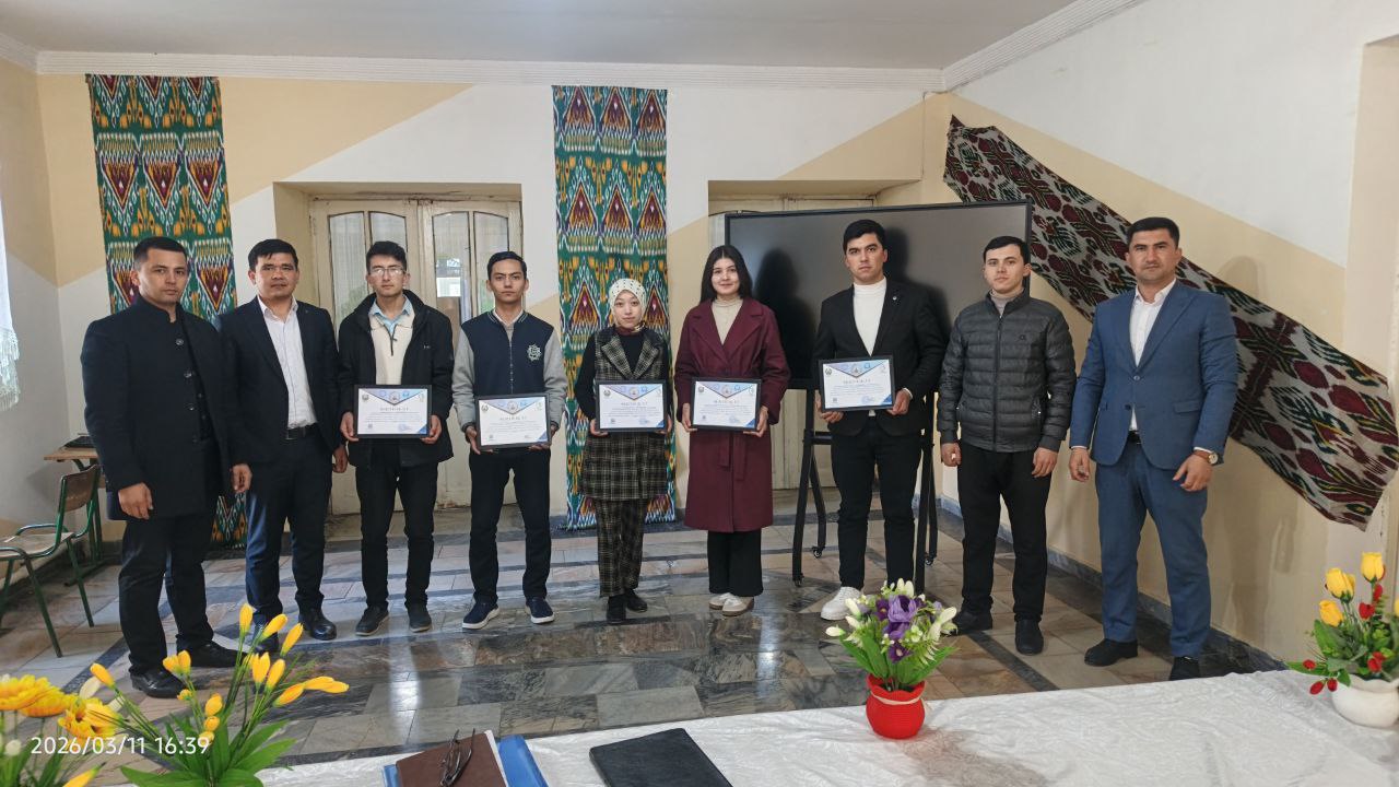 Iqtidorli talabalarimizning ilmiy yutuqlari tobora yangi bosqichga chiqmoqda