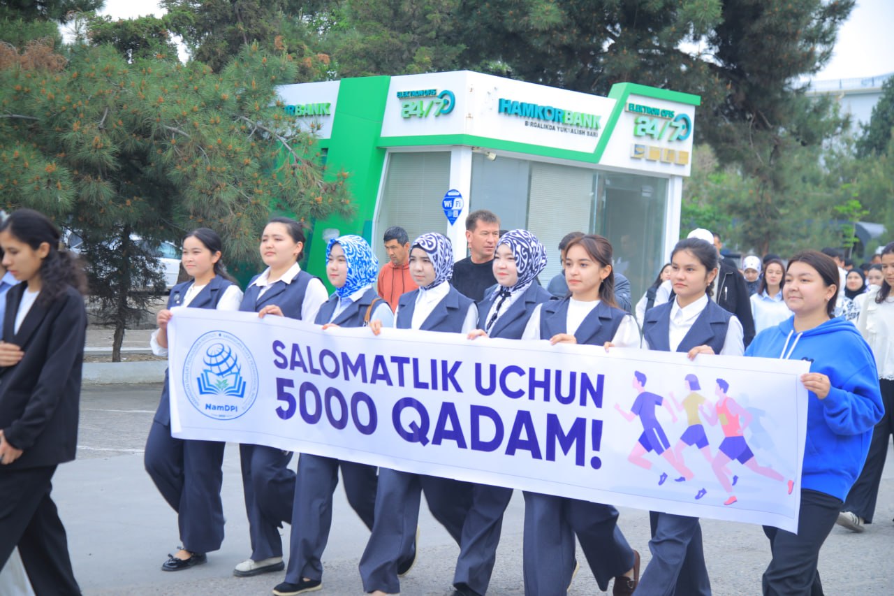 Salomatlik uchun 5000 qadam aksiyasi davom etmoqda
