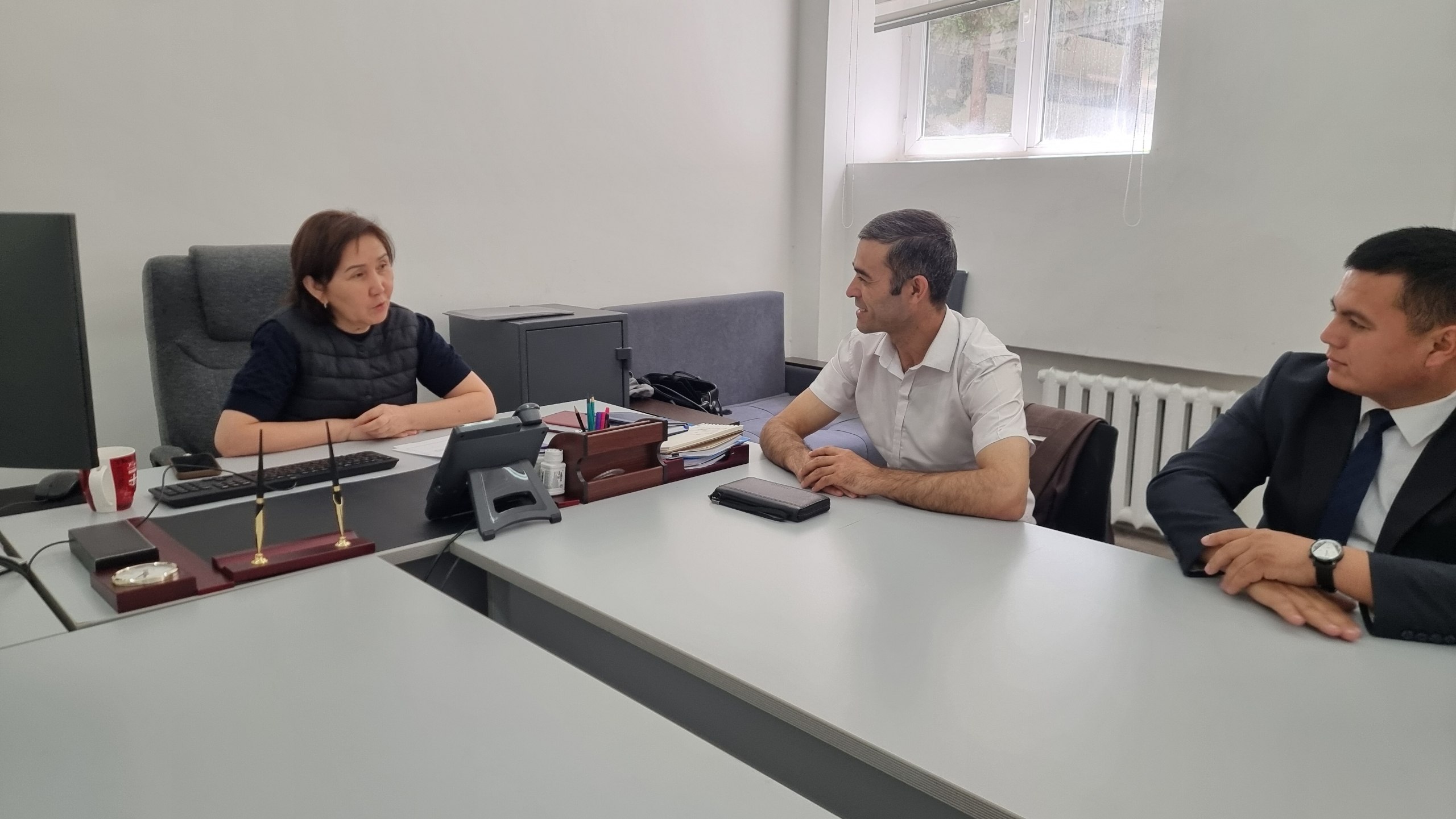 Namangan davlat pedagogika instituti vakillari Al-Farobiy nomidagi QozMU da o‘z mutaxassislik yo‘nalishlari bo‘yicha tajriba almashishdi.