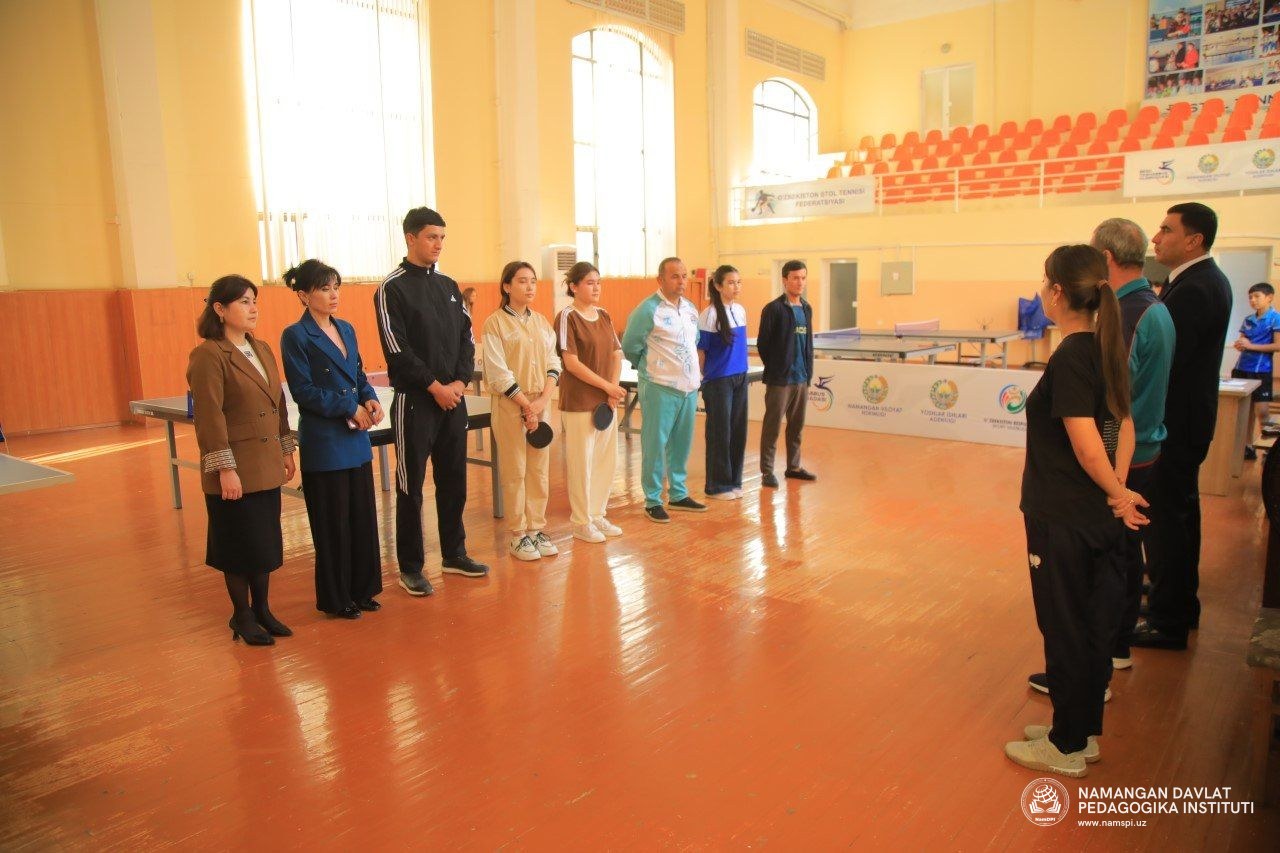 "BESH TASHABBUS OLIMPIADASI" DOIRASIDA STOL TENNISI BO‘YICHA INSTITUT BOSQICHI O‘TKAZILDI