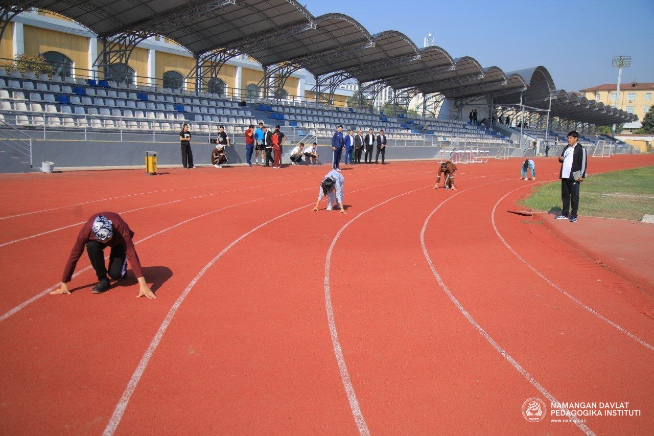 "BESH TASHABBUS OLIMPIADASI" DOIRASIDA YENGIL ATLETIKA – YUGURISH BO‘YICHA INSTITUT BOSQICHI O‘TKAZILDI