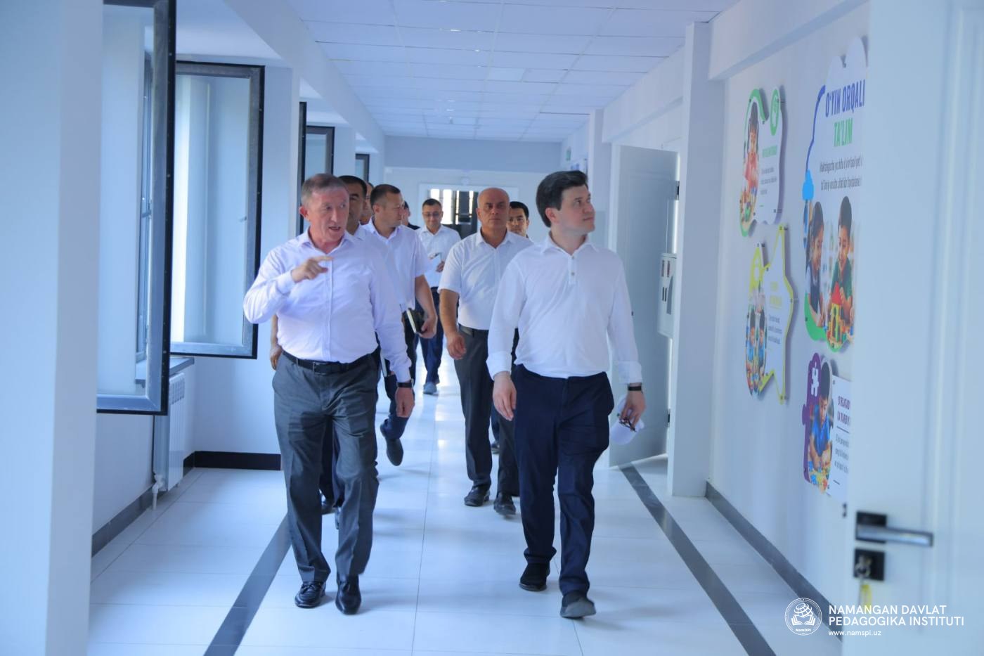 Oliy ta’lim, fan va innovatsiyalar vazirining birinchi o‘rinbosari Namangan davlat pedagogika institutiga tashrif buyurdi