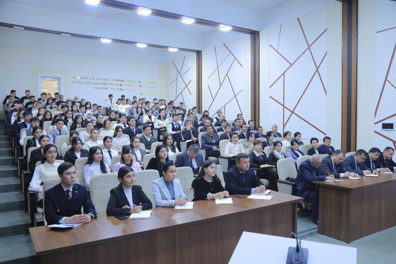 O'zbekiston respublikasi Prezidentining yoshlar bilan o‘tkazgan uchrashuvi yuzasidan seminar tashkil etildi