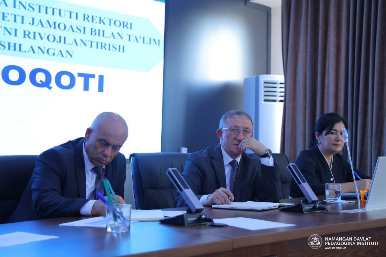 Pedagogika fakulteti professor-o‘qituvchilari bilan ochiq muloqot o‘tkazildi