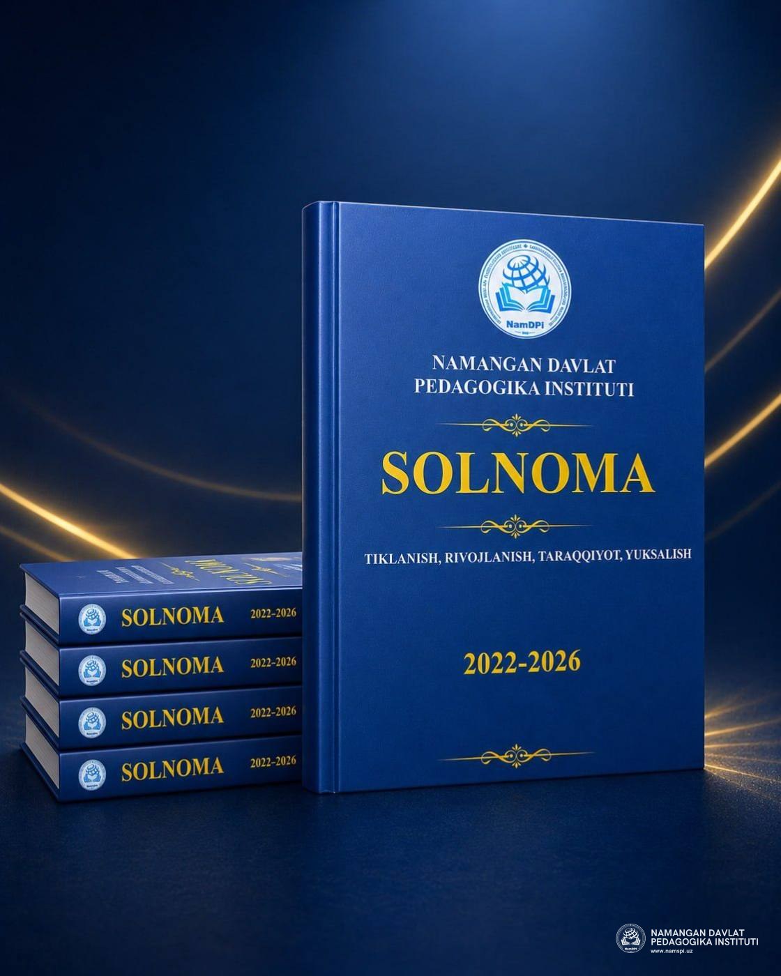 Institut solnomasi nashr etildi