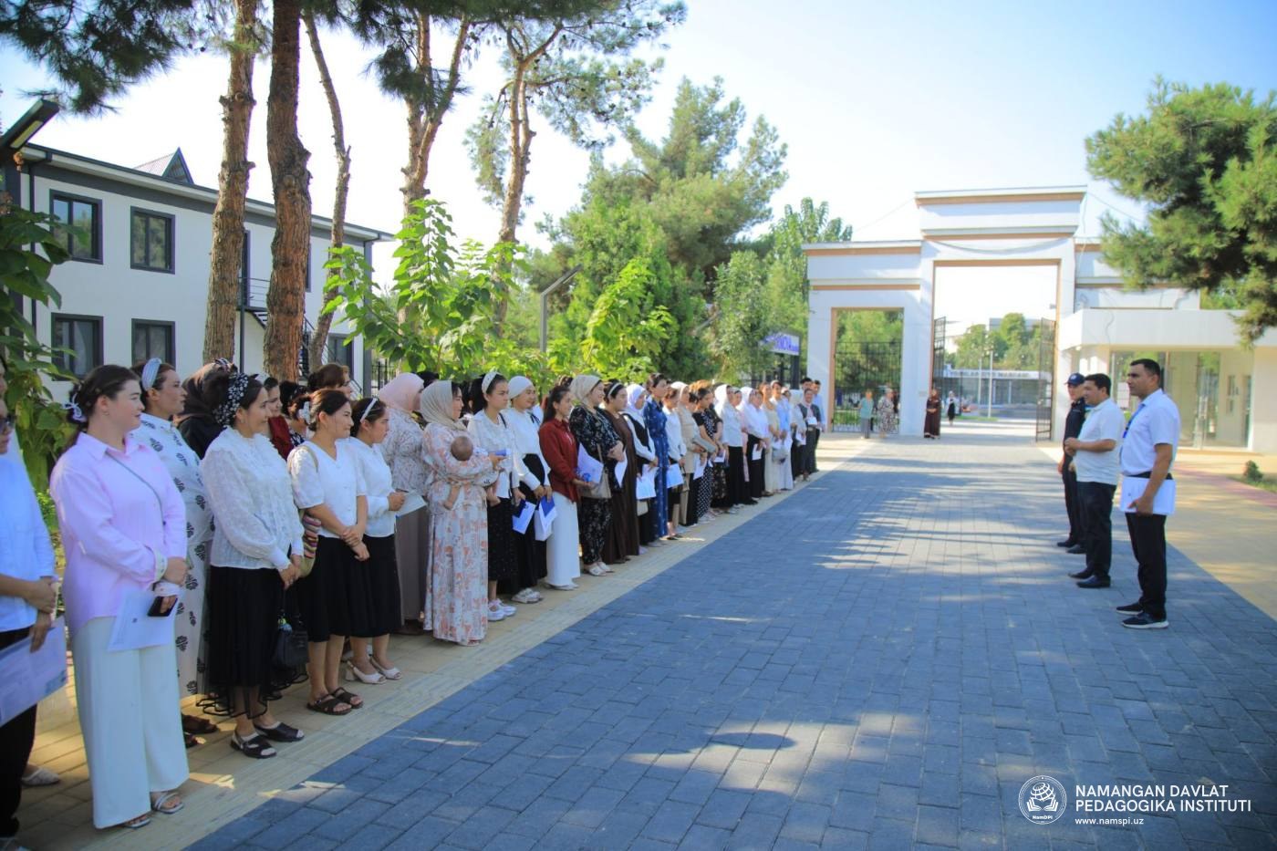 Texnikum bitiruvchilari uchun suhbat jarayonlari o‘tkazilmoqda