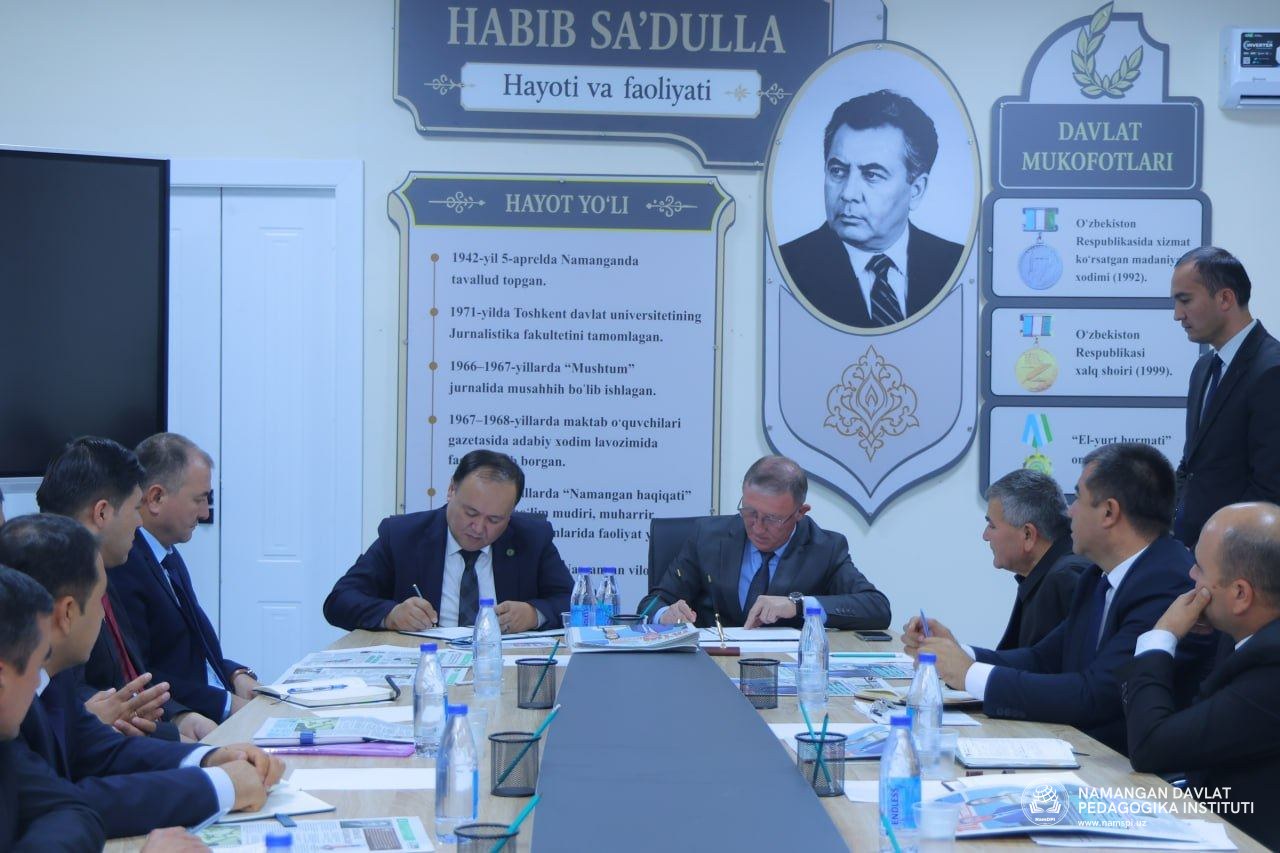 A memorandum of mutual cooperation was signed between Namangan State Pedagogical Institute and the newspaper "Ta’lim tahlilchisi".