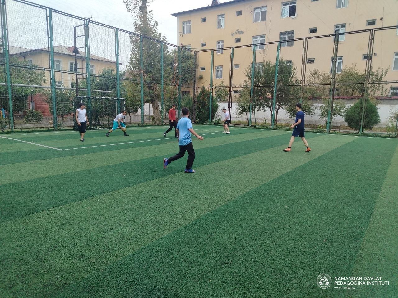 Pedagogika fakultetida Besh tashabbus doirasida futbol musobaqasi boʻlib oʻtkazildi