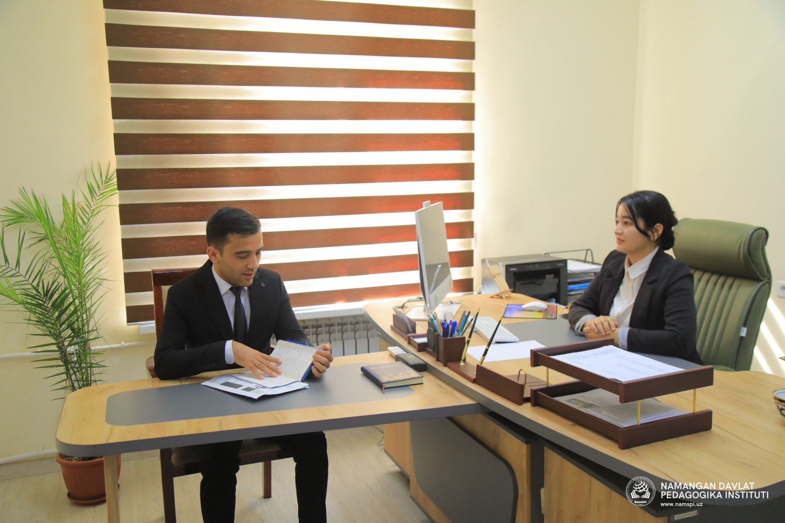 TALABA-PROREKTOR: BIR KUNLIK AMALIY FAOLIYAT