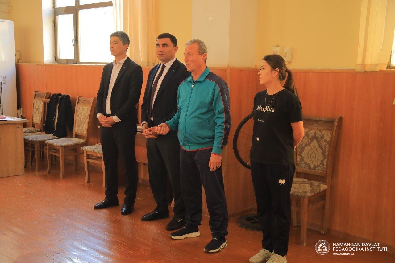 "BESH TASHABBUS OLIMPIADASI" DOIRASIDA STOL TENNISI BO‘YICHA INSTITUT BOSQICHI O‘TKAZILDI