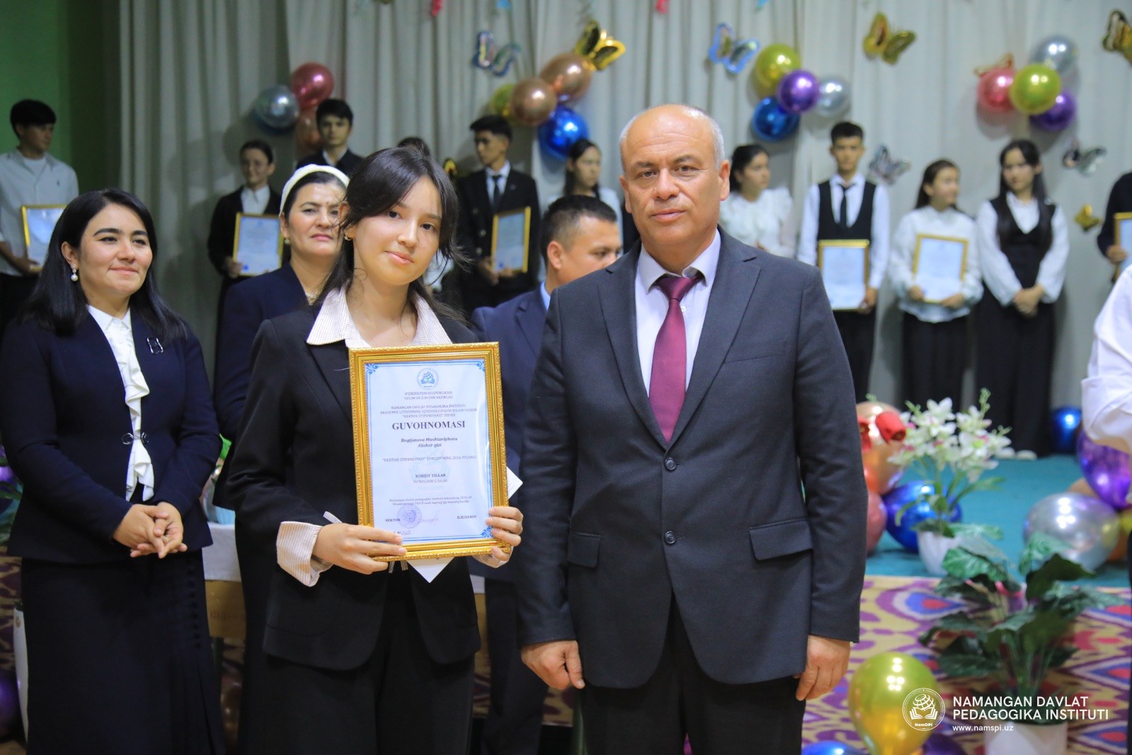 🏆 REKTOR STIPENDIYASI SOHIBLARI TAQDIRLANDI