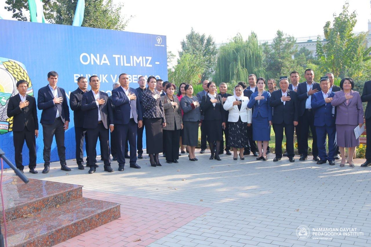 O‘zbek tiliga davlat tili maqomi berilgan kun Namanganda keng nishonlandi