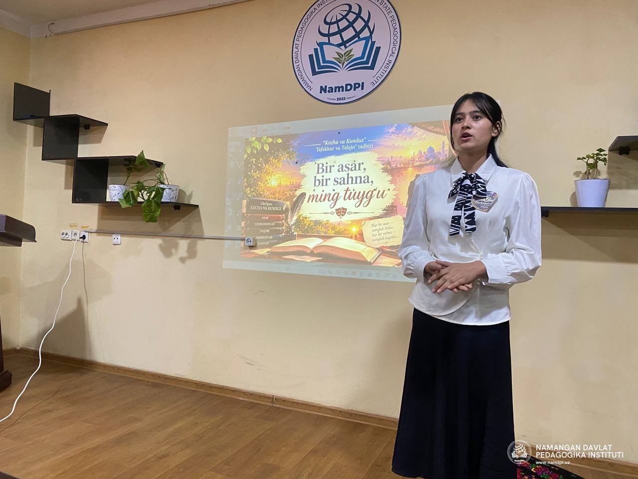“Tafakkur va talqin” — kitobxonlik musobaqasi