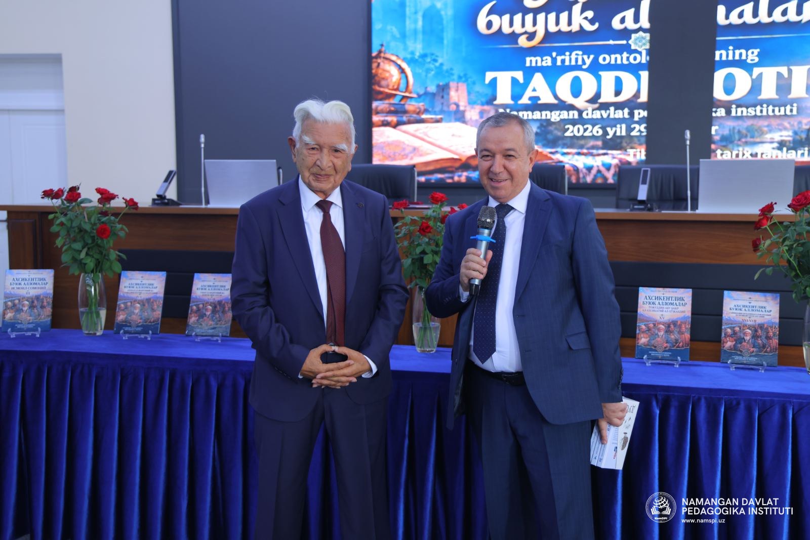Bugun Namangan davlat pedagogika instituti Faollar zalida tibbiyot va tarix fanlari doktori, professor Mirmahmud Mirsaydullayevning “Axsikentlik buyuk allomalar” nomli ma’rifiy ontologiyasi taqdimoti bo‘lib o‘tdi.