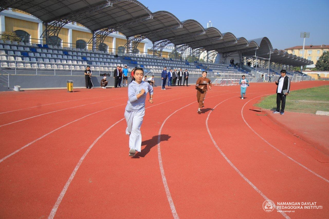 "BESH TASHABBUS OLIMPIADASI" DOIRASIDA YENGIL ATLETIKA – YUGURISH BO‘YICHA INSTITUT BOSQICHI O‘TKAZILDI