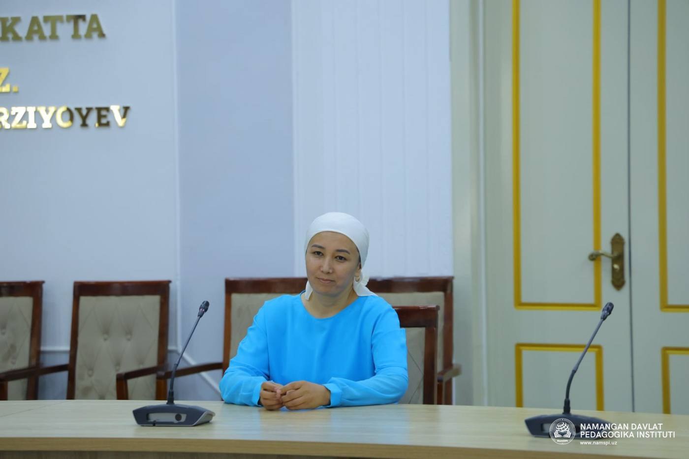 Institutga pedagog xodimlarni ishga qabul qilish bo‘yicha tanlovga qadar suhbat o‘tkazilmoqda