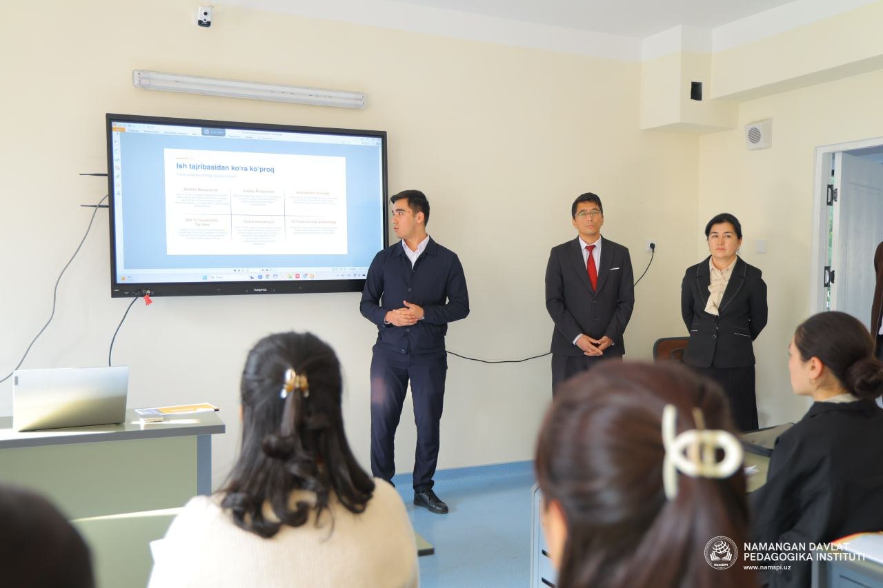 “TEACH FOR UZBEKISTAN”: BITIRUVÇI BOSQIÇ TALABALARI BILAN UÇRAŞUV