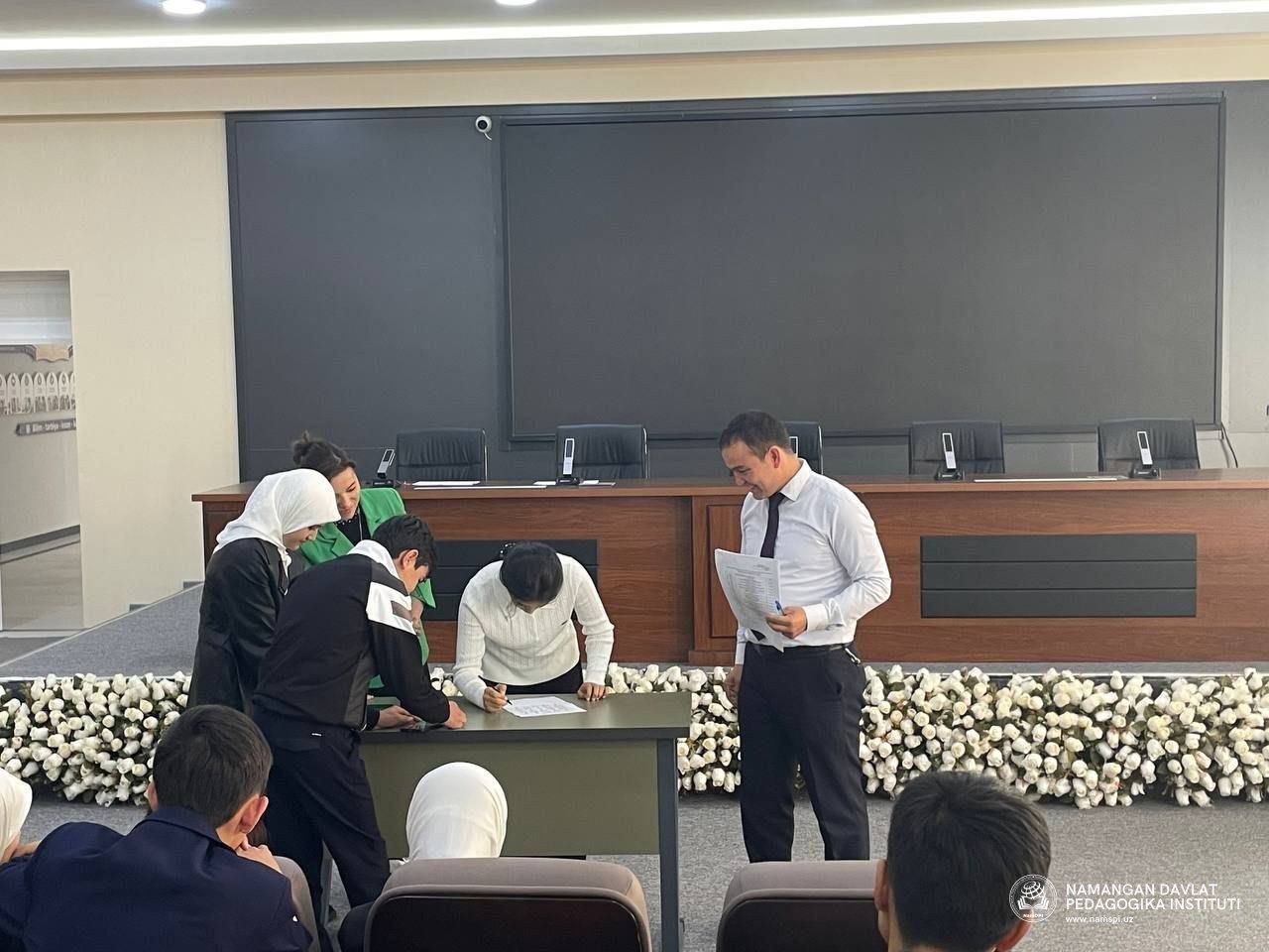 Namangan davlat pedagogika institutida “Hayot maktabi” dasturi doirasida maktab ōquvçilari uçun amaliy uçraşuv taşkil etildi