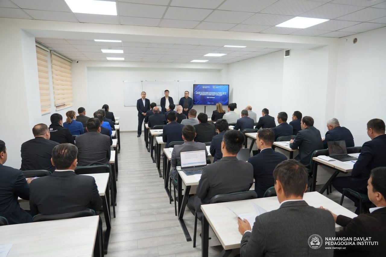 Namanganda xavfsiz mehnat muhitini şakllantiriş böyiça treninglar davom etmoqda