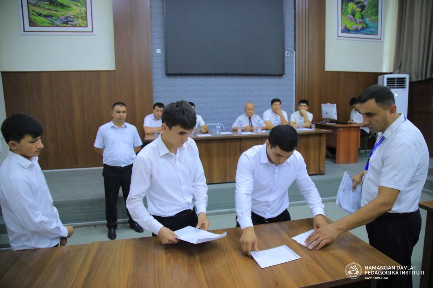 Texnikum bitiruvchilari uchun suhbat jarayonlari o‘tkazilmoqda