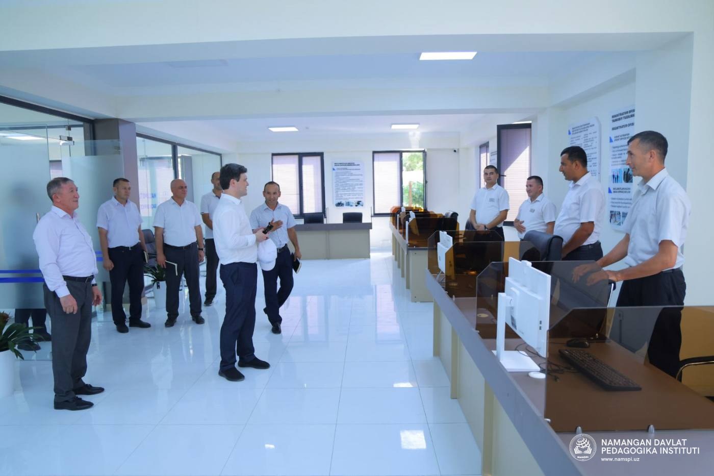 Oliy ta’lim, fan va innovatsiyalar vazirining birinchi o‘rinbosari Namangan davlat pedagogika institutiga tashrif buyurdi