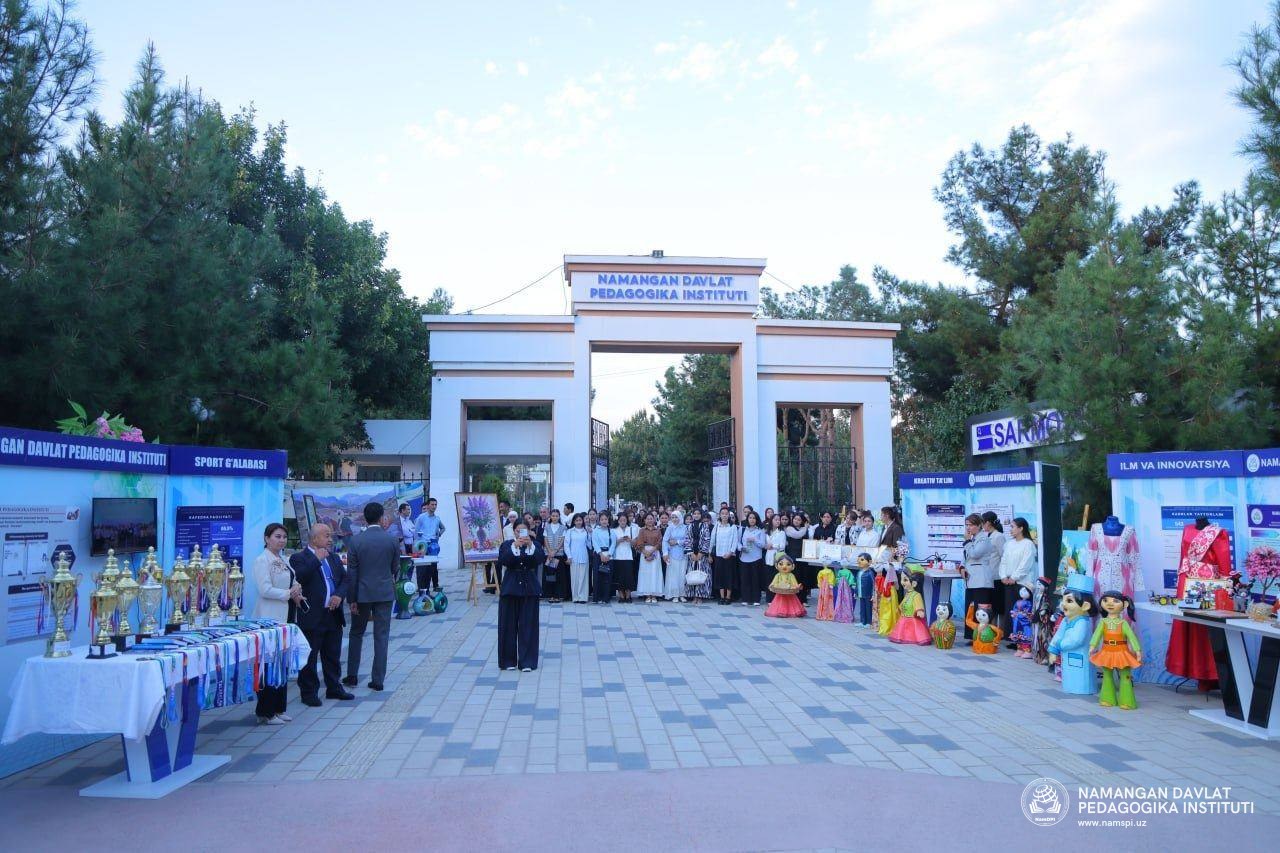 “Men tanlagan kasb” yoshlar saylida Namangan davlat pedagogika instituti ko‘rgazmasi namoyish etildi