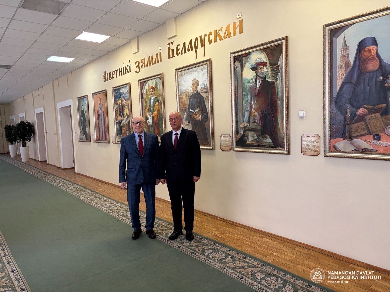 Namangan davlat pedagogika instituti va Belarus bilan hamkorlik: yangi istiqbollar