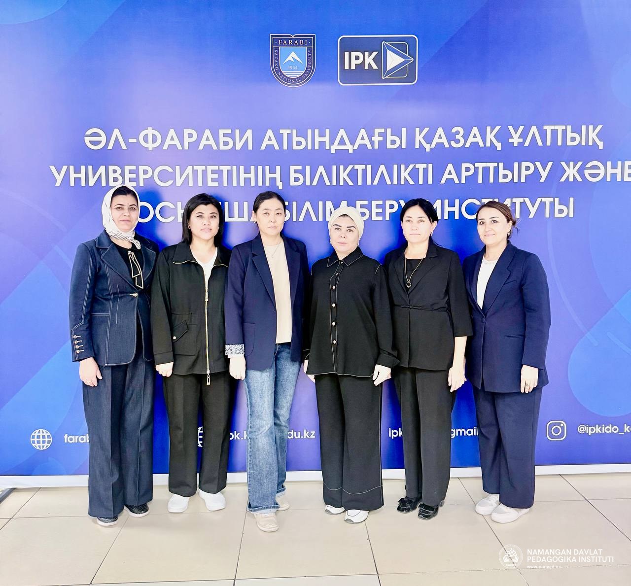 Namangan davlat pedagogika instituti professor-o‘qituvchilari xalqaro malaka oshirish kursida ishtirok etdilar