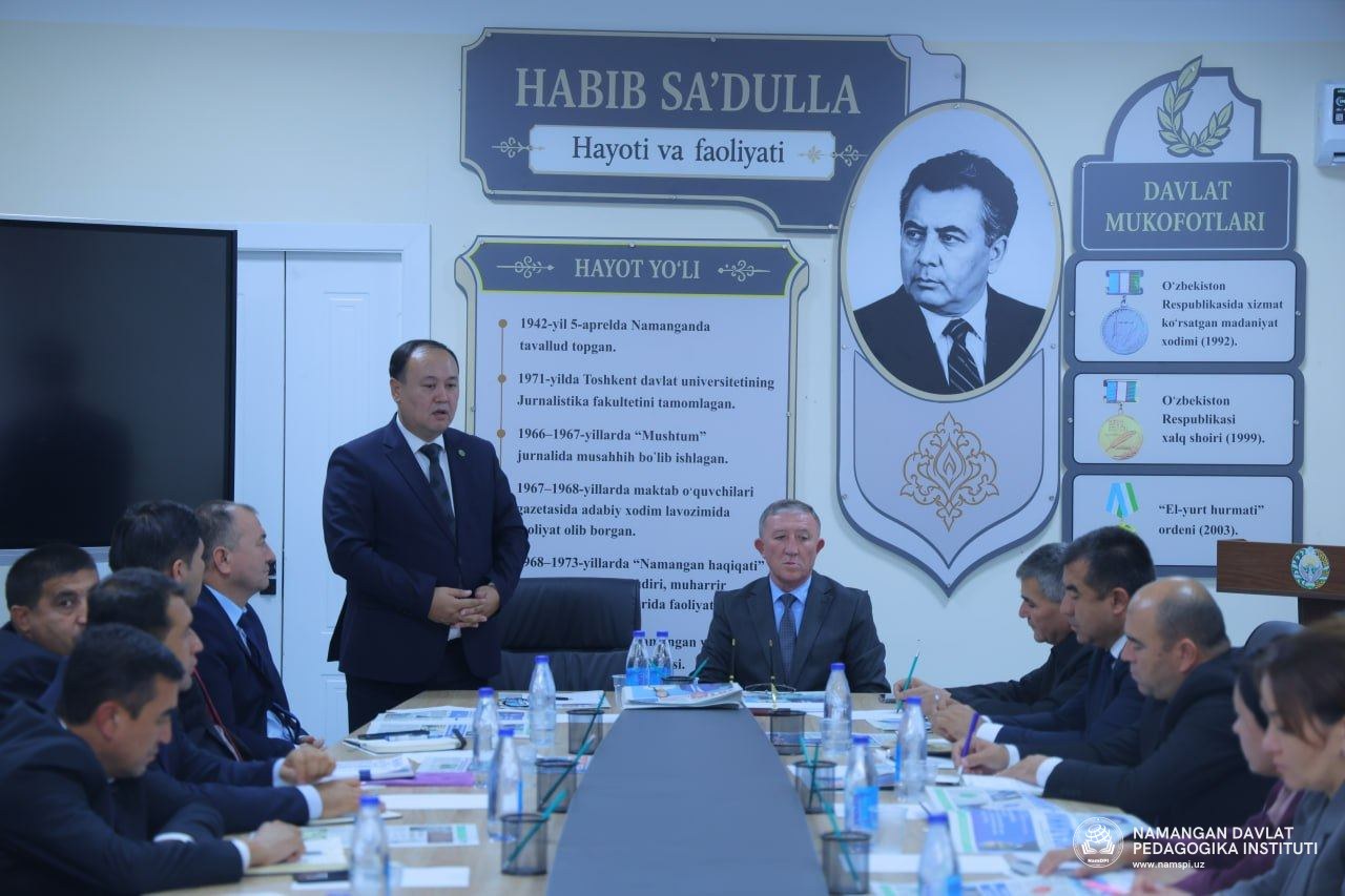 A memorandum of mutual cooperation was signed between Namangan State Pedagogical Institute and the newspaper "Ta’lim tahlilchisi".