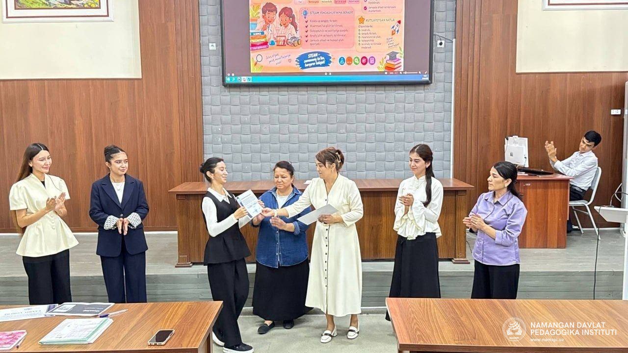 “Men tanlagan kasb” yoshlar saylida Namangan davlat pedagogika instituti ko‘rgazmasi namoyish etildi