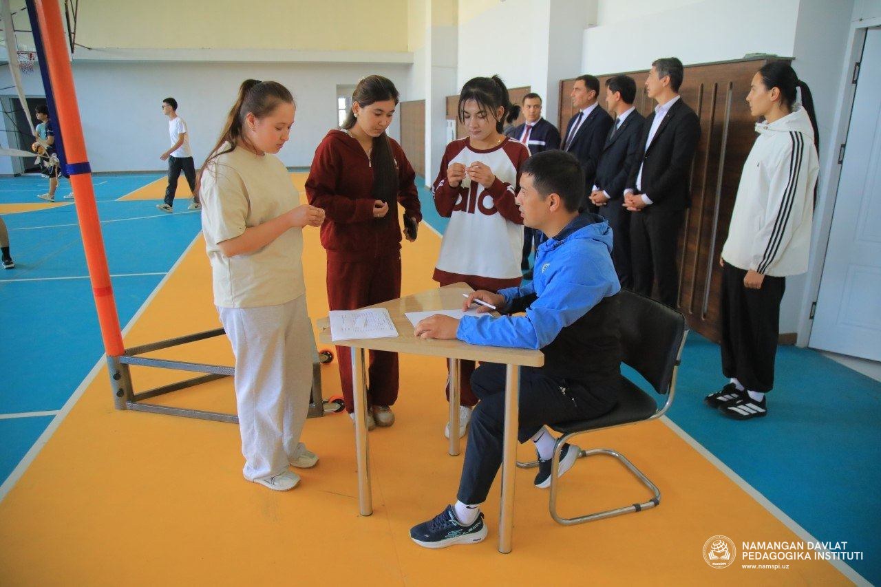 "BESH TASHABBUS OLIMPIADASI" DOIRASIDA VOLEYBOL BO‘YICHA INSTITUT BOSQICHI O‘TKAZILDI