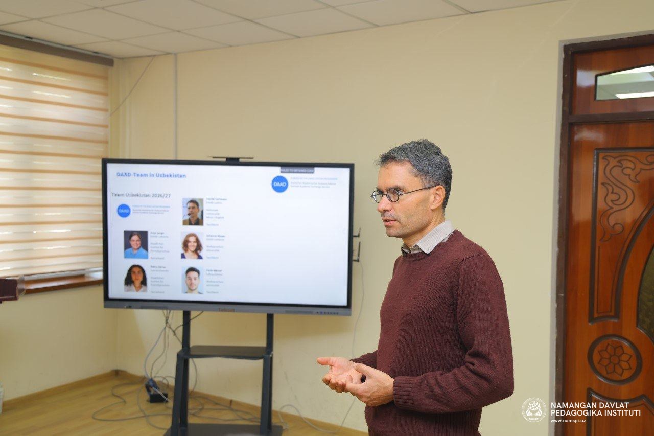 Namangan davlat pedagogika institutida DAAD bilan hamkorlik: Navbatdagi OnSET imtihonlari va ōquv seminari ōtkazildi