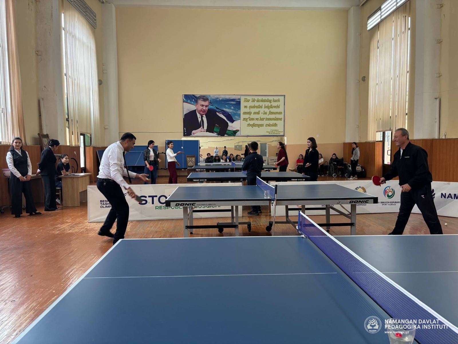 Institutda xotin-qizlar oʻrtasida stol tennisi musobaqasi oʻtkazildi.