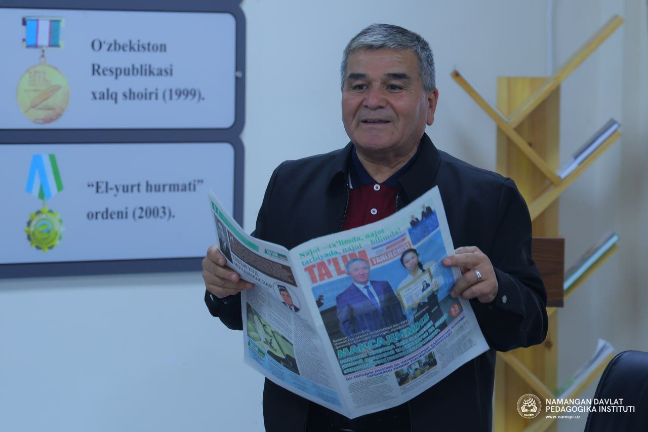 A memorandum of mutual cooperation was signed between Namangan State Pedagogical Institute and the newspaper "Ta’lim tahlilchisi".