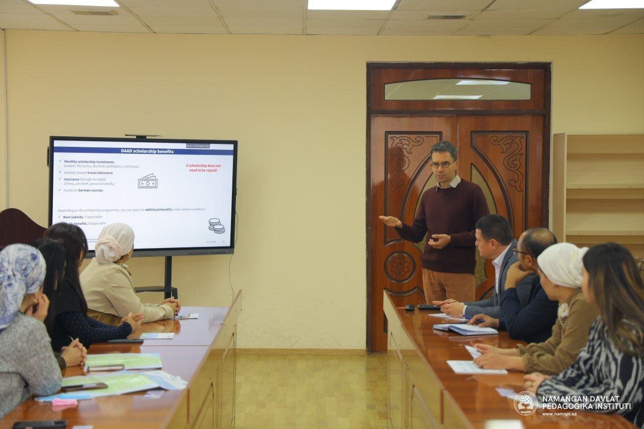 Namangan davlat pedagogika institutida DAAD bilan hamkorlik: Navbatdagi OnSET imtihonlari va ōquv seminari ōtkazildi