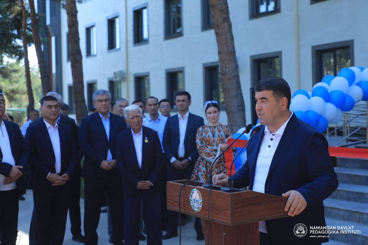 Mustaqillikning 35 yilligi arafasida NamDPIda yangi ta’lim va innovatsion maskanlar foydalanishga topshirildi