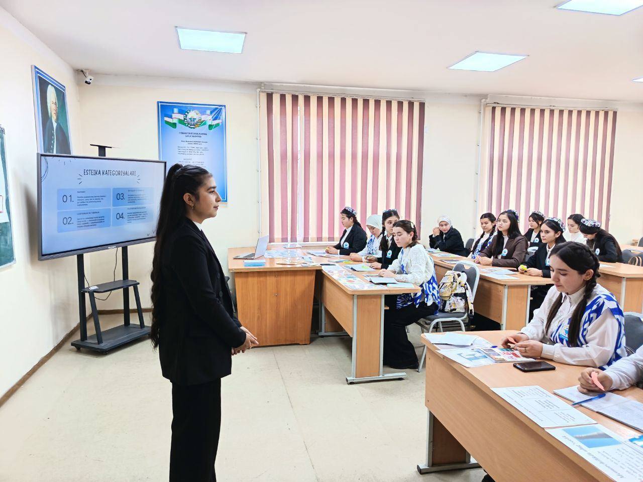 ESTETIKA FALSAFASI VA PEDAGOGIKA MUTANOSIBLIGI MAVZUSIDA OCHIQ DARS