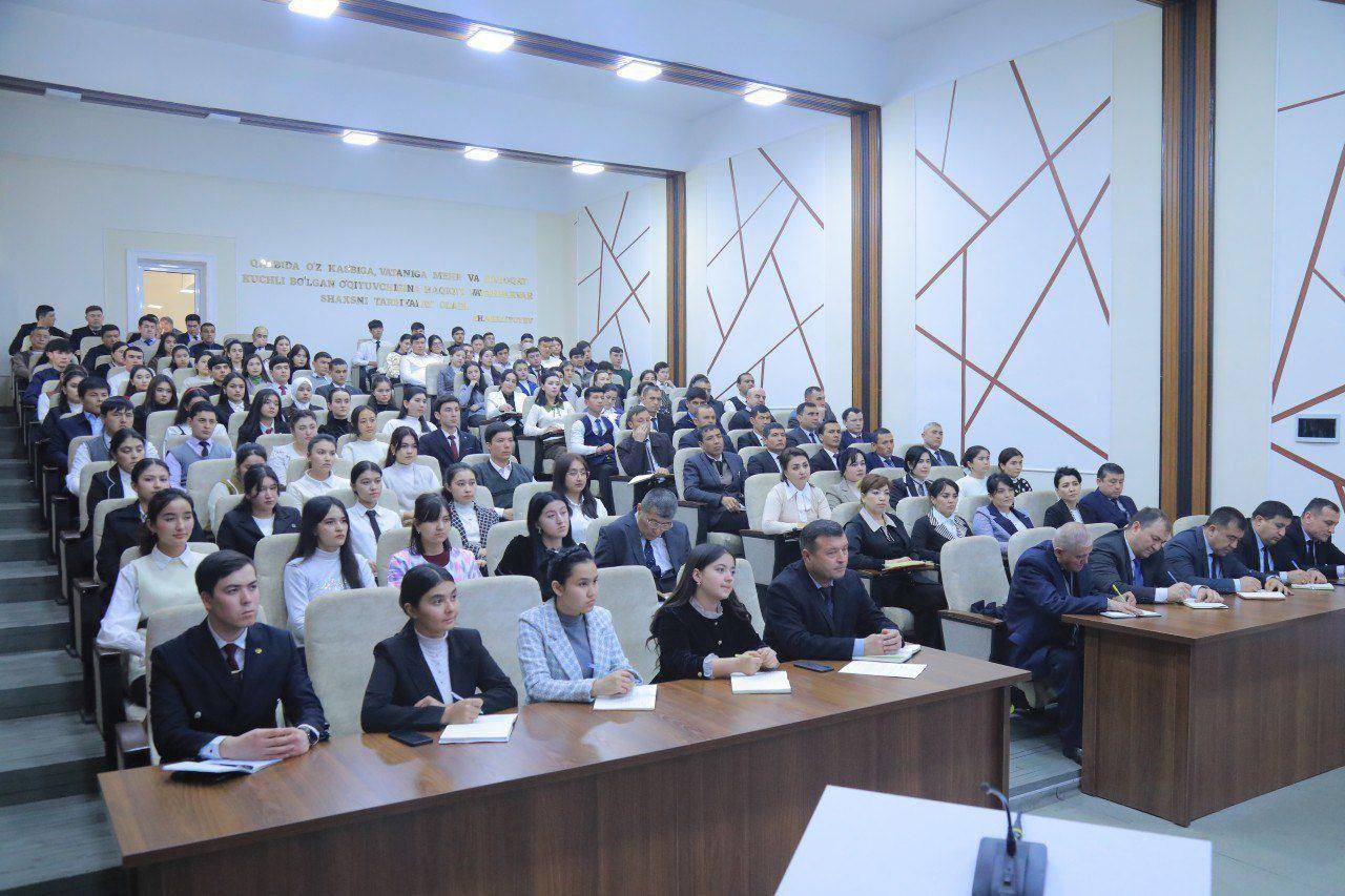 O'zbekiston respublikasi Prezidentining yoshlar bilan o‘tkazgan uchrashuvi yuzasidan seminar tashkil etildi