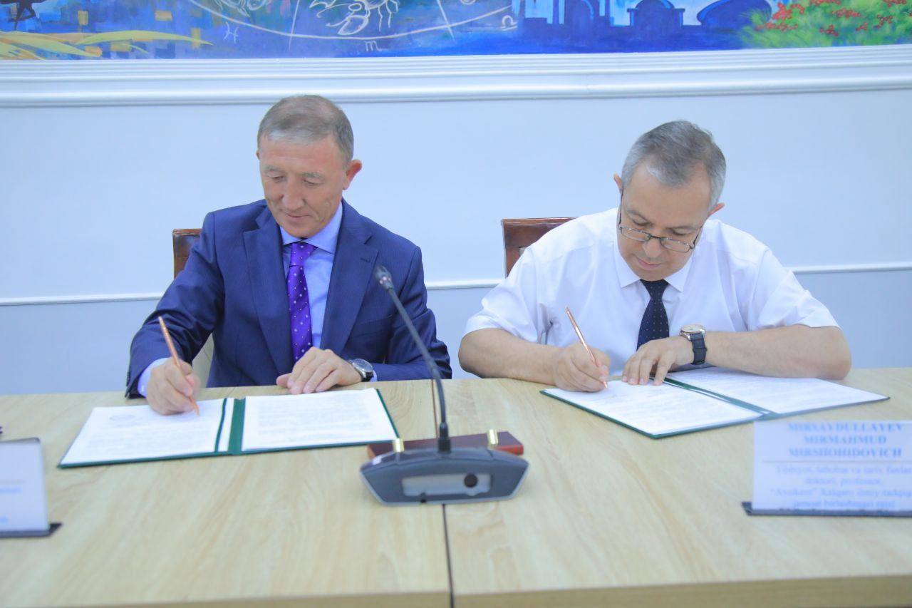 NamDPI va "Axsikent" xalqaro ilmiy-tadqiqot jamoat birlashmasi oʻrtasida memorandum imzolandi