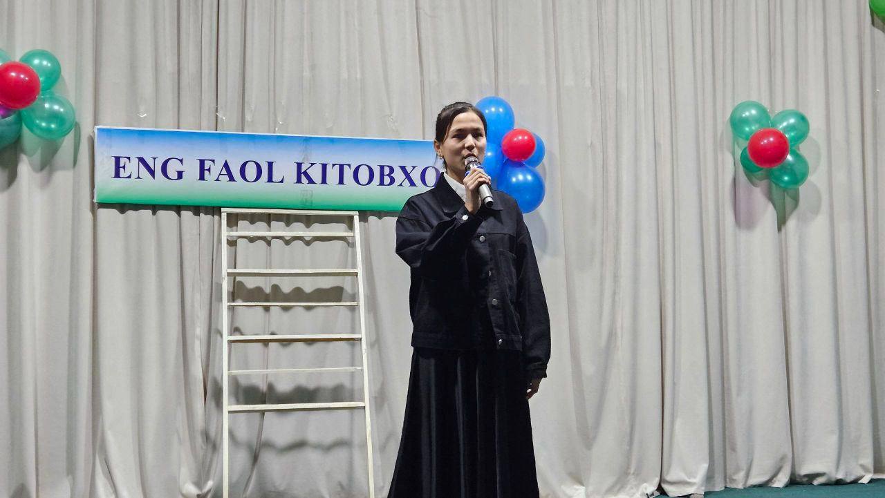 “Eng faol kitobxon” tanlovi yuqori saviyada tashkil etildi.