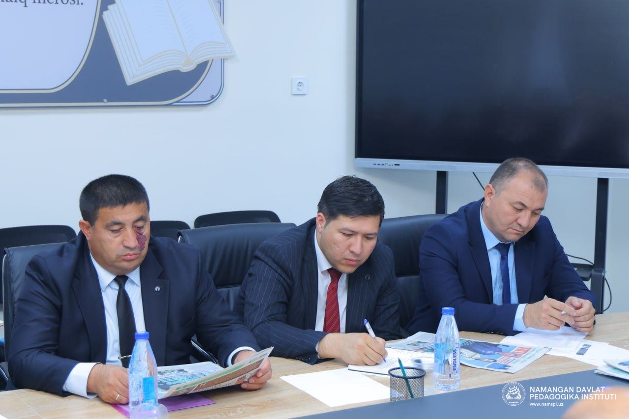 A memorandum of mutual cooperation was signed between Namangan State Pedagogical Institute and the newspaper "Ta’lim tahlilchisi".