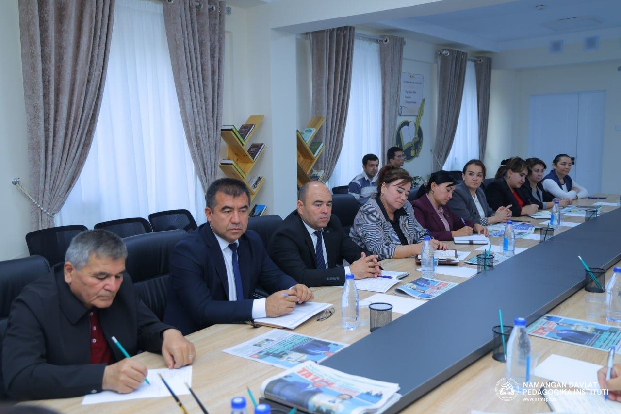 A memorandum of mutual cooperation was signed between Namangan State Pedagogical Institute and the newspaper "Ta’lim tahlilchisi".