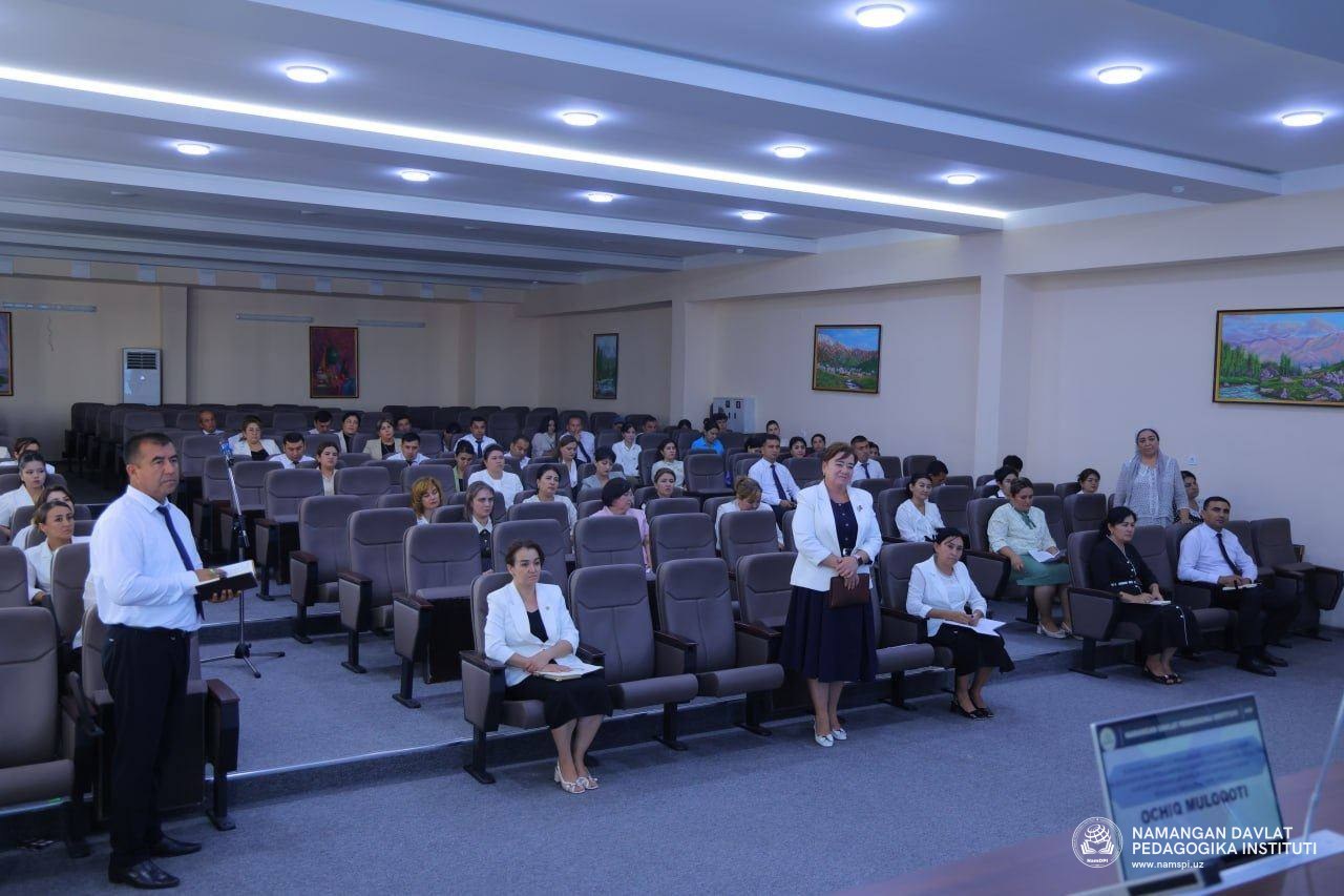 Pedagogika fakulteti professor-o‘qituvchilari bilan ochiq muloqot o‘tkazildi