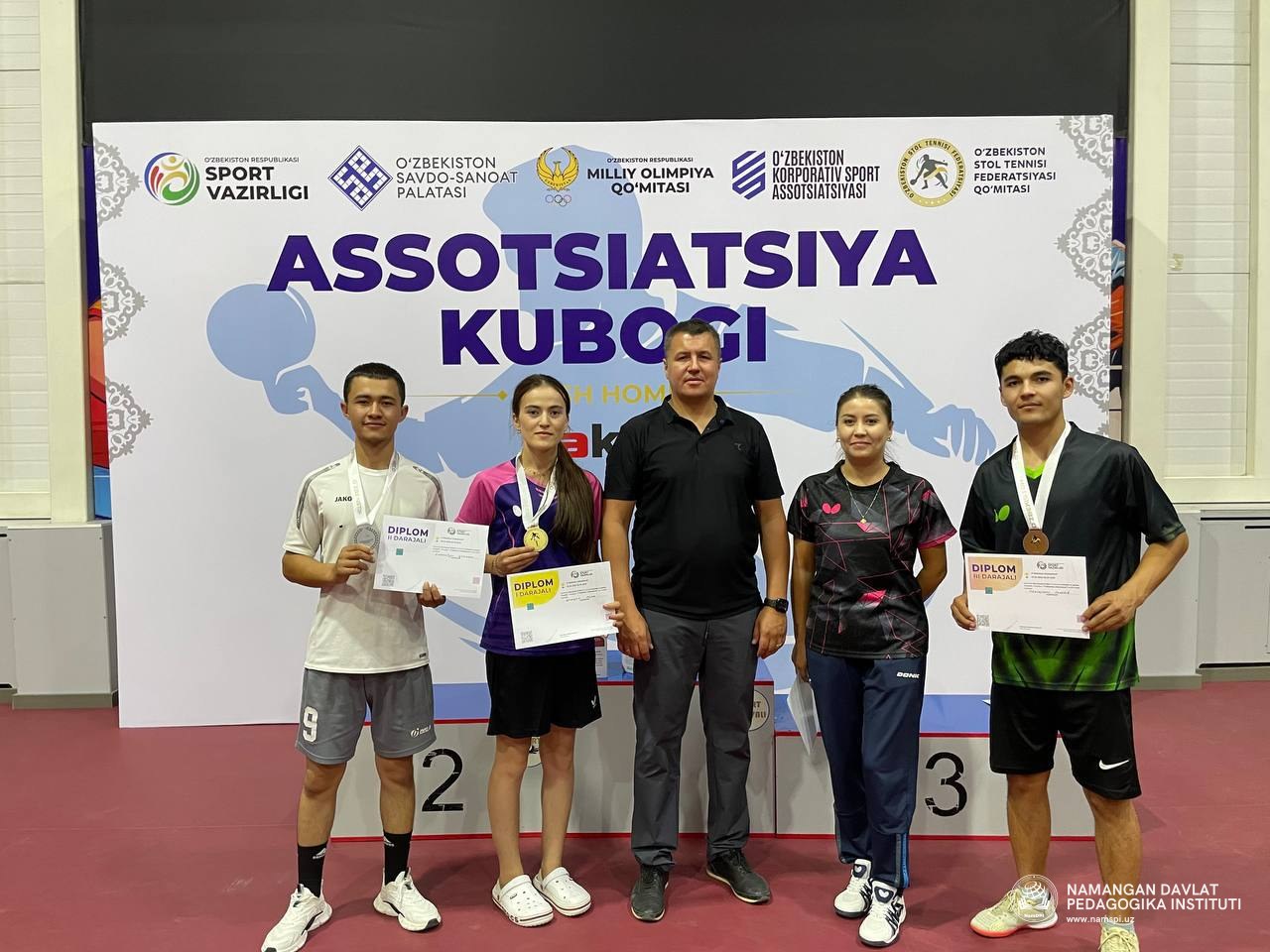 Stol tennisida — talabalarimizdan munosib natijalar!